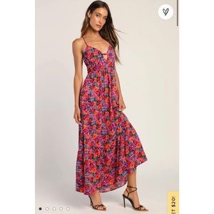 Lulus floral maxi dress - worn once